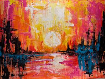 Kunst schilderij abstract Mk Art beschikbaar voor biedingen