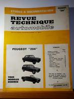RTA - Peugeot 204 - Revue technique automobile, Enlèvement ou Envoi