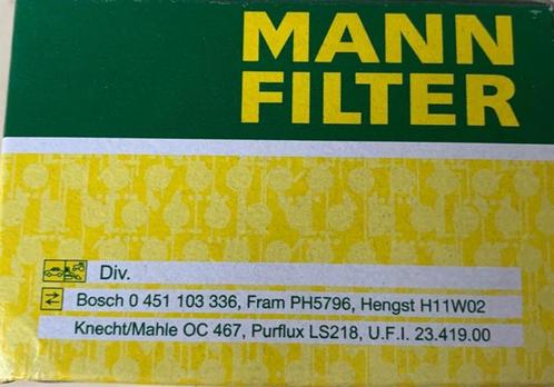 Filtre à huile MANN FILTER W 75/3, Autos : Pièces & Accessoires, Autres pièces automobiles, Neuf, Enlèvement ou Envoi