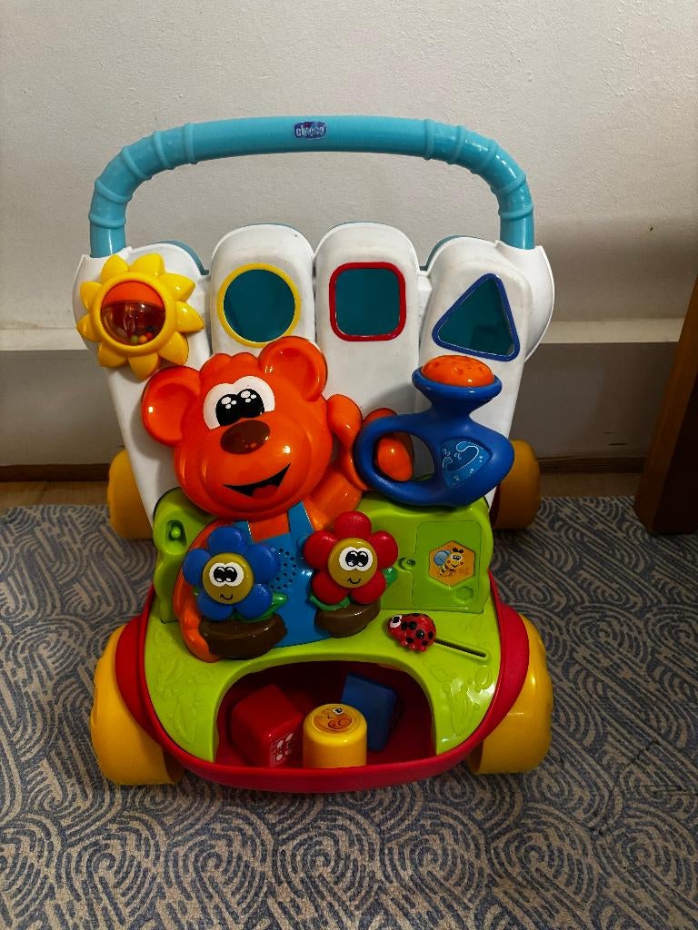 Chicco Baby Walker 2-in-1 Baby Gardener – Topconditie, Kinderen en Baby's, Speelgoed | Babyspeelgoed, Zo goed als nieuw, Overige typen