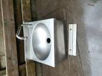 Inox wastafel pompbak handwasbak, Doe-het-zelf en Bouw, Ophalen, Zo goed als nieuw, Inox, Wastafel