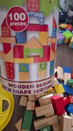 Houten blokken 100 stuks, Ophalen of Verzenden, Gebruikt, Overige typen