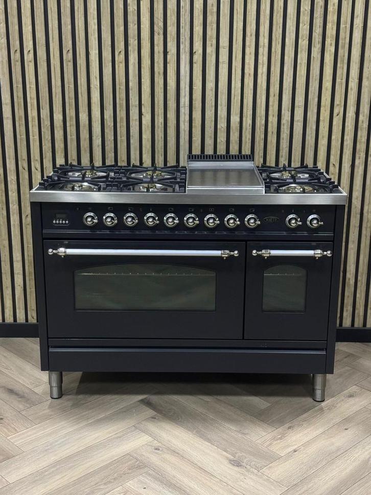 Boretti Fornuis 120cm Gas + Frytop + Multifunctionele Ovens, Elektronische apparatuur, Fornuizen, Gas, Grill, Ophalen of Verzenden