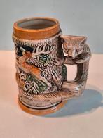 Keramische bierpul met vossensteel, Antiek en Kunst, Ophalen of Verzenden