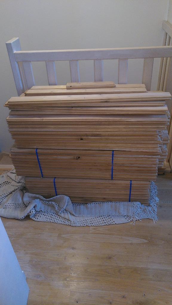 7,6m2 massief houten vloer kastanje, Doe-het-zelf en Bouw, Vloerdelen en Plavuizen, Nieuw, Parket, Hout, 50 tot 150 cm, Minder dan 10 cm