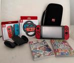 Nintendo Switch met accessoires/spelletjes, Ophalen, Gebruikt, Met 3 controllers of meer, Met games