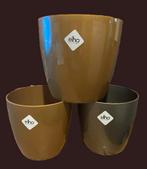 cachepot set van drie stuks, Neuf, Moins de 25 cm, Rond, Synthétique