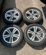 Volkswagen Tiguan R-line Velgen met Zomer Banden, Auto-onderdelen, Banden en Velgen, 18 inch, Gebruikt, Banden en Velgen, Ophalen of Verzenden