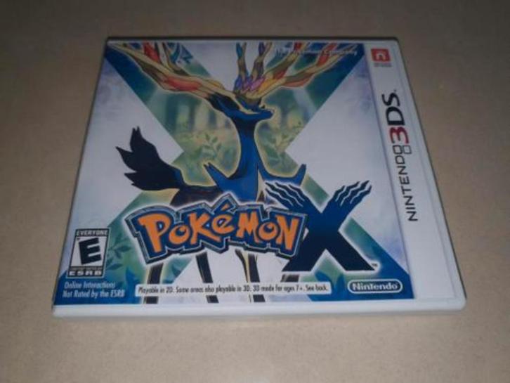 Pokemon X 3DS Game Case, Games en Spelcomputers, Games | Nintendo 2DS en 3DS, Zo goed als nieuw, Verzenden
