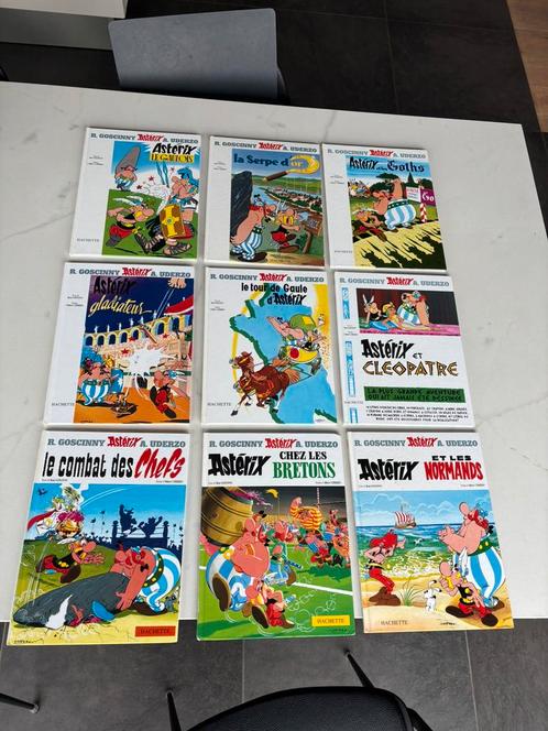 Hachette Asterix 1-9 (hardcover, Francais), Boeken, Stripverhalen, Zo goed als nieuw, Ophalen of Verzenden