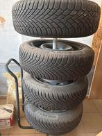 4 Continental-winterbanden op 4-gaats metalen velgen, Auto-onderdelen, Banden en Velgen, Ophalen, Gebruikt, 15 inch, Band(en)