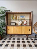Vintage sixties vitrinekast | boekenkast | kast | retro, Huis en Inrichting, Ophalen, Gebruikt, 100 tot 150 cm, Glas