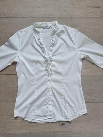 witte blouse caliban, Italiaanse maat 44 (= 38)