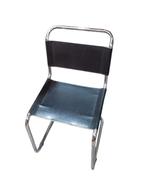 Chaise thonet S33 en cuir modèle noir, Ophalen, Gebruikt, Zwart