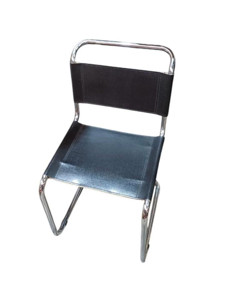 Chaise thonet S33 en cuir modèle noir, Huis en Inrichting, Stoelen, Gebruikt, Zwart, Ophalen