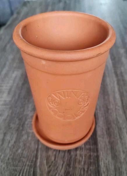 Keramische wijnkoeler / terracotta ( 3 stuks ), Huis en Inrichting, Woonaccessoires | Wijnrekken, Zo goed als nieuw, Ophalen of Verzenden