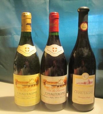3x Vin de Savoie - Chautagne - 1994 / 2001 beschikbaar voor biedingen