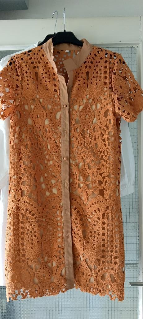 50%reduktie / kanten kleedje/tuniek mt M, Kleding | Dames, Jurken, Zo goed als nieuw, Maat 38/40 (M), Overige kleuren, Boven de knie