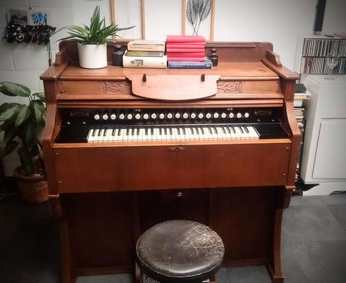 Antiek Harmonium uit 1906, Muziek en Instrumenten, Orgels, Zo goed als nieuw, Harmonium, Ophalen
