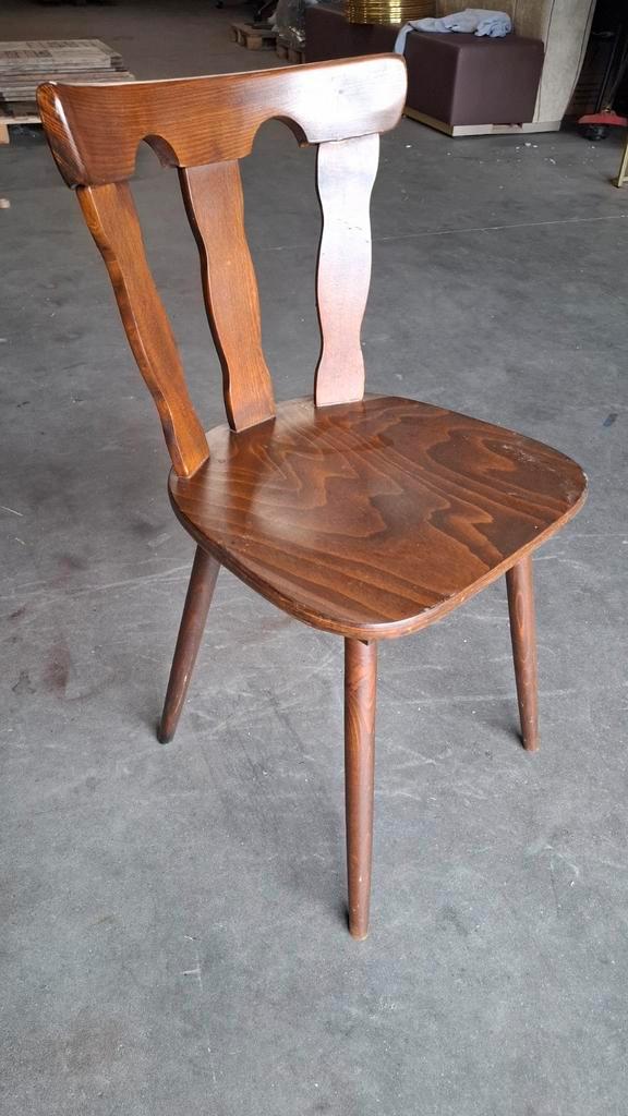 208 houten cafe bistro retro vintage stoelen bruin lot ZGAN!, Huis en Inrichting, Stoelen, Zo goed als nieuw, Hout, Bruin, Ophalen of Verzenden