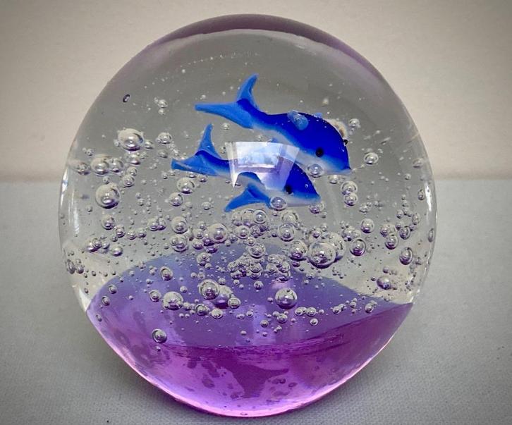 Val Saint Lambert Ancient Sulphide Ball Paper Press, Antiek en Kunst, Antiek | Glaswerk en Kristal, Ophalen of Verzenden