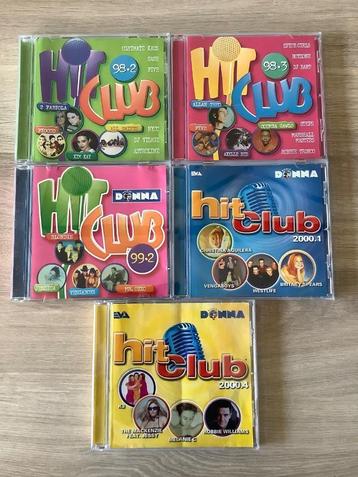 5 CD’s Hitclub van Donna 98-99-00 beschikbaar voor biedingen