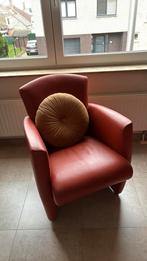 Rood/roest kleurige 1zit en 2zit, Designmerk Jori, Huis en Inrichting, Fauteuils, Ophalen, Minder dan 75 cm, Zo goed als nieuw