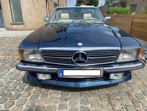 Très Belle Mercedes 280SL 1984, Auto's, Mercedes-Benz, Particulier, SL, Benzine, Cabriolet, 2 deurs, Handgeschakeld, Blauw, Beige