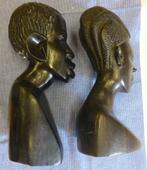 2 statues congolaises originales (hauteur 32 cm), Enlèvement ou Envoi