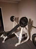 Incline bench press, Sport en Fitness, Fitnessmaterialen, Ophalen, Halterschijven