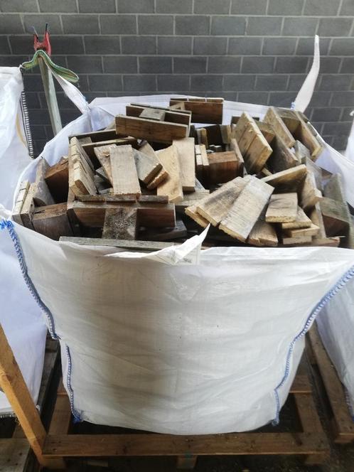 BIG BAG Droog brandhout gezaagde paletten., Tuin en Terras, Brandhout, Blokken, Overige houtsoorten, 3 tot 6 m³, Ophalen