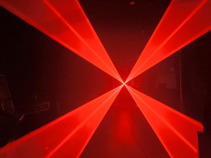 Nouveau laser à tête mobile polychrome 25W, 50kpps, Musique & Instruments, Lumières & Lasers, Neuf, Lumières, Commande sonore