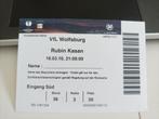 Ticket EL Wolfsburg vs Rubin Kazan 18/03/10, Collections, Articles de Sport & Football, Utilisé, Enlèvement ou Envoi