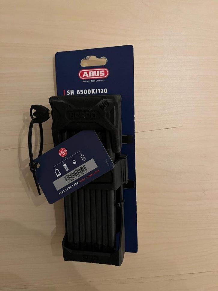 ABUS vouwslot SH 6500K/120 - nieuw - nog in verpakking !, Fietsen en Brommers, Fietsaccessoires | Fietssloten, Nieuw, Vouwslot