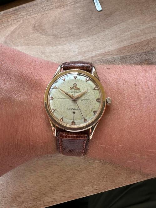 Omega Constellation volledig goud 18kt in prachtige staat, Handtassen en Accessoires, Horloges | Antiek, Polshorloge, Omega, Goud