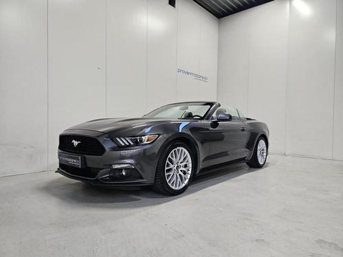 Ford Mustang Cabrio 2.3 EcoBoost Autom. - GPS - Topstaat! 1, Autos, Ford, Entreprise, Mustang, Airbags, Bluetooth, Ordinateur de bord