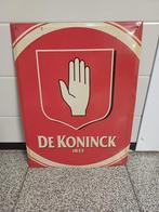 Vintage metalen bord reclame bier De Koninck, Verzenden