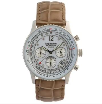 Krug-Baumen - Montre Air Traveller en diamant pour homme