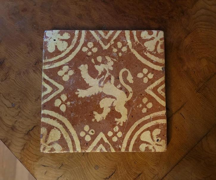 Lot haardtegels "Leeuwetegels", Antiek en Kunst, Antiek | Keramiek en Aardewerk, Ophalen of Verzenden