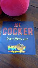vinyl (45T) joe cocker "love lives on", Cd's en Dvd's, Ophalen, 1980 tot 2000, Gebruikt