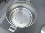 Stoom inzet demeyere met deksel H13cm diam 26 cm, Ophalen, Overige materialen, Overige typen, Zo goed als nieuw