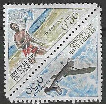 Congo Brazzaville 1961 - Yvert 34TX-35TX - 2 x 0,50 f. (ST), Postzegels en Munten, Postzegels | Afrika, Gestempeld, Verzenden