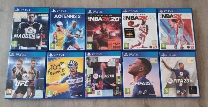 PS4 Sports pack - Tour De France, FIFA, Madden, UFC, AO, Games en Spelcomputers, Games | Sony PlayStation 4, Zo goed als nieuw