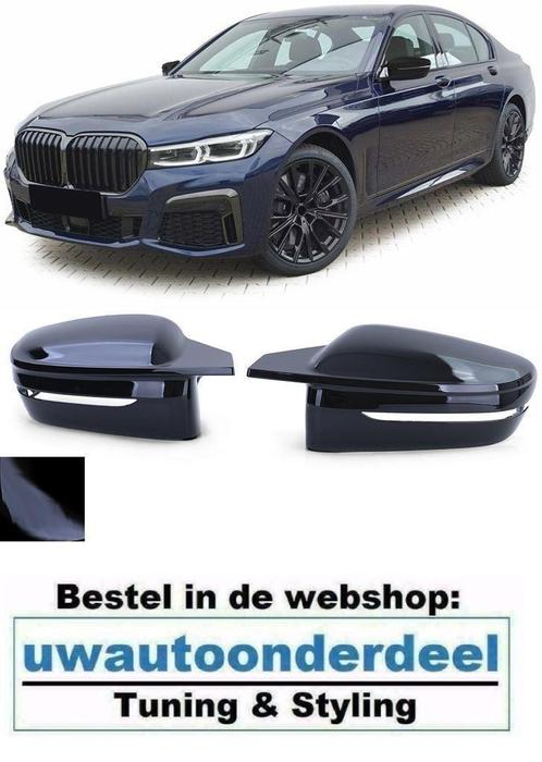 Zwart Wing Spiegel Spiegelkappen M Look Voor Bmw 7 Serie G11, Auto diversen, Tuning en Styling, Verzenden