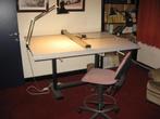 Professionele Tekentafel met apparaat, Doe-het-zelf en Bouw, Tekentafels, Ophalen, Gebruikt, 170 cm of meer