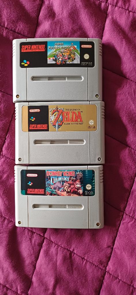 Super nintendo, Games en Spelcomputers, Spelcomputers | Nintendo Super NES, Gebruikt, Met 3 controllers of meer, Met games, Ophalen