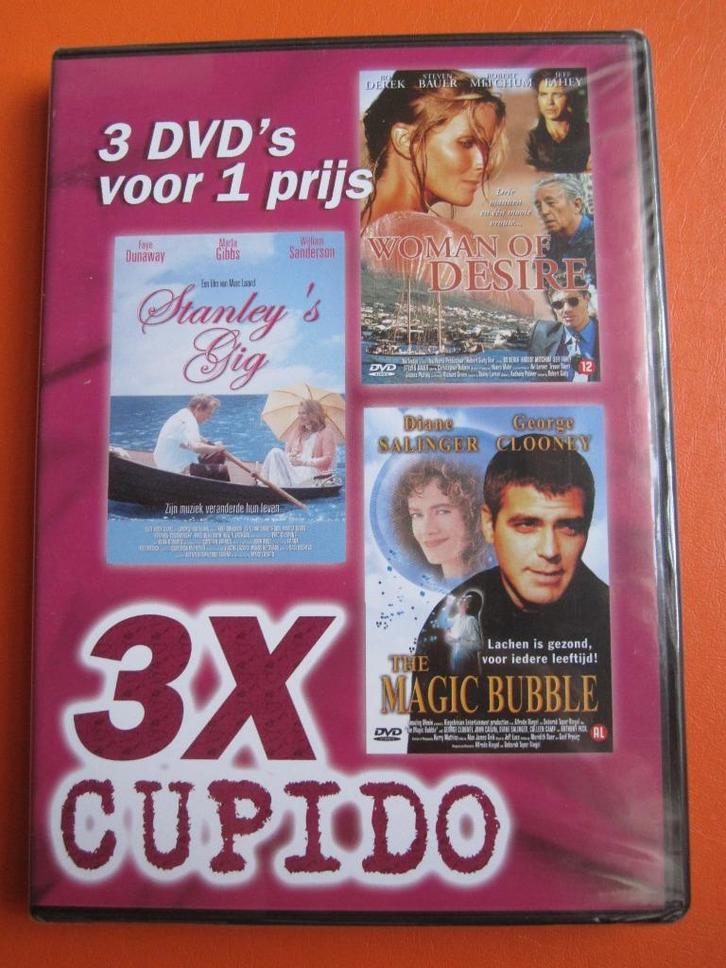 3x Cupido (3 films op 1 DVD) nieuw in de verpakking, Cd's en Dvd's, Dvd's | Komedie, Nieuw in verpakking, Overige genres, Boxset