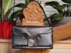 Sac à main noir simili cuir vintage année 1930, Enlèvement ou Envoi, Comme neuf, Noir, Sac à main