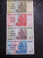 10,20,50,100 triljoen dollar Zimbabwe, Postzegels en Munten, Ophalen of Verzenden, Zimbabwe
