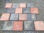 Terracotta Tegels 20cm x 20cm zwart en rood gekuist, Doe-het-zelf en Bouw, Ophalen